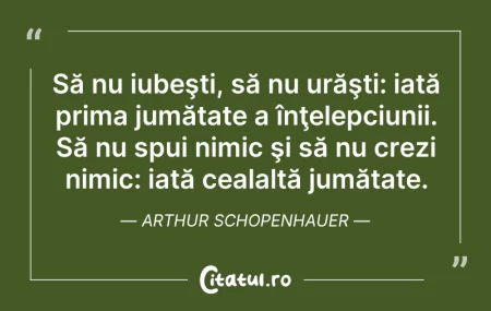 Citeste si: Să nu iubeşti, să nu urăşti: iată prima ...