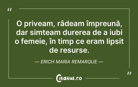 Citeste si: O priveam, râdeam împreună, dar simțeam ...