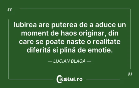 Citeste si: Iubirea are puterea de a aduce un moment...