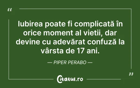 Citeste si: Iubirea poate fi complicată în orice mom...