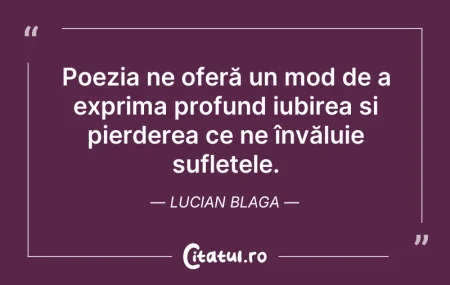 Citeste si: Poezia ne oferă un mod de a exprima prof...