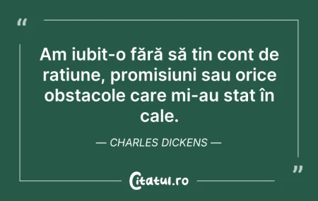 Citeste si: Am iubit-o fără să țin cont de rațiune, ...