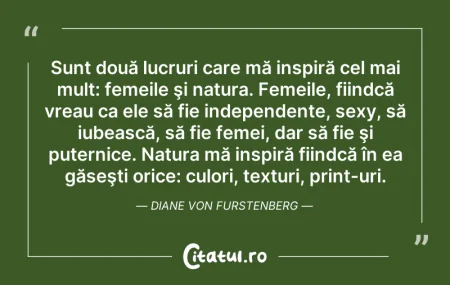 Citeste si: Sunt două lucruri care mă inspiră cel ma...