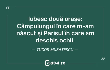 Citeste si: Iubesc două oraşe: Câmpulungul în care m...