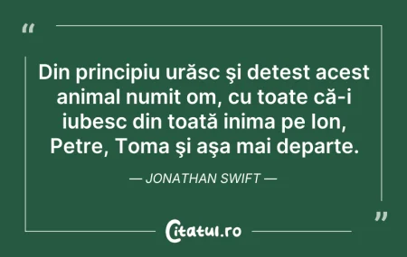 Citeste si: Din principiu urăsc şi detest acest anim...