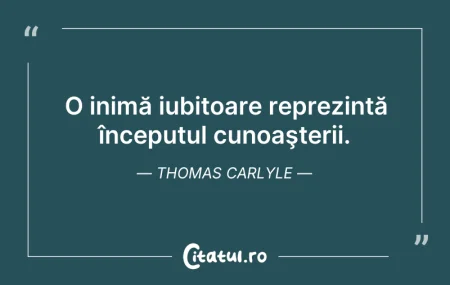 Citeste si: O inimă iubitoare reprezintă începutul c...