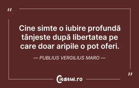 Citeste si: Cine simte o iubire profundă tânjește du...