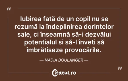 Citeste si: Iubirea față de un copil nu se rezumă la...
