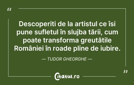 Citeste si: Descoperiți de la artistul ce își pune s...