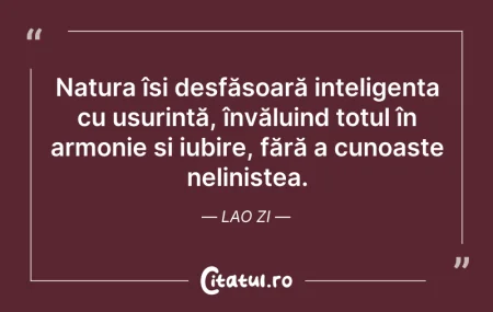 Citeste si: Natura își desfășoară inteligența cu ușu...