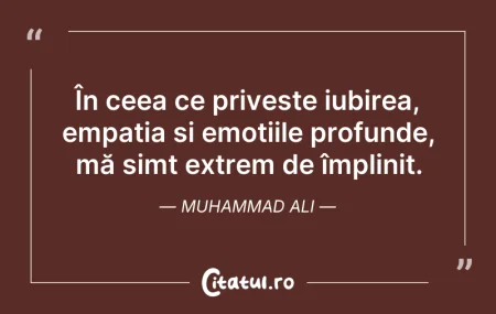 Citeste si: În ceea ce privește iubirea, empatia și ...