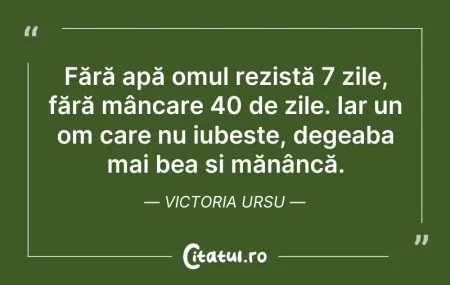 Fără apă omul rezistă 7 zile, fără... Fără apă omul rezistă 7 zile, fără...