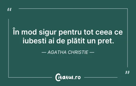 Citeste si: În mod sigur pentru tot ceea ce iubești ...