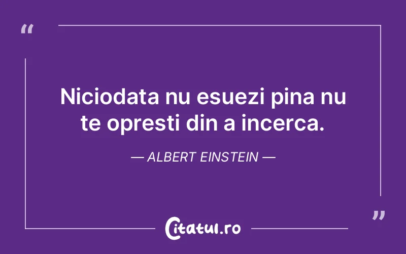 Citat Albert Einstein - citate motivationale