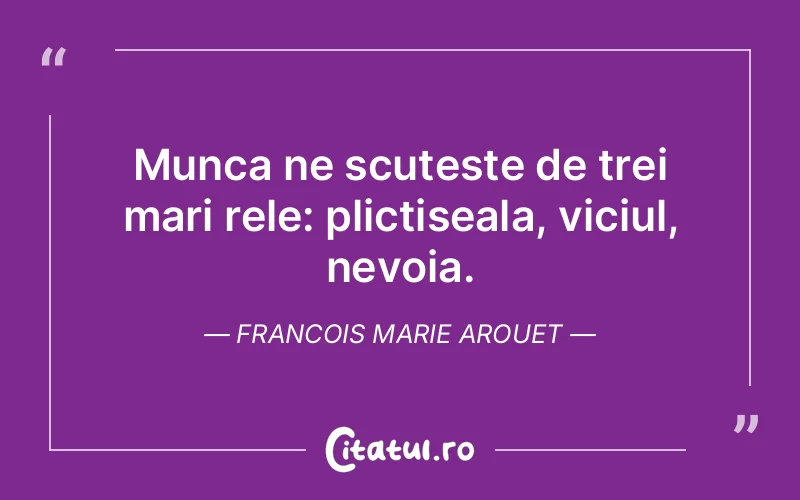 Citat Francois Marie Arouet - citate motivationale
