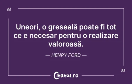 Uneori, o greșeală poate fi tot ce e n...
