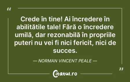 Crede în tine! Ai încredere în abilit...