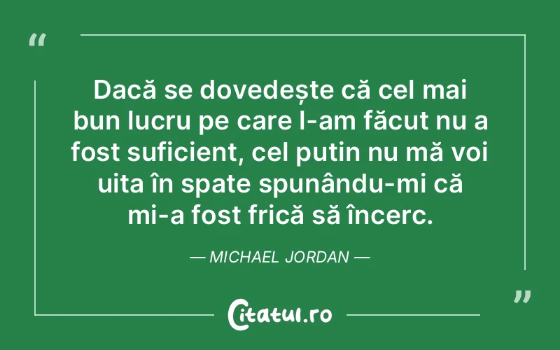 Citat Michael Jordan - citate motivationale
