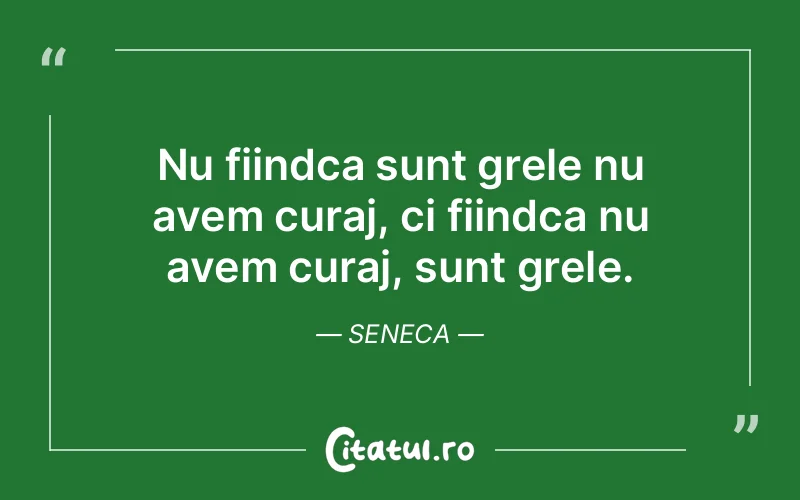 Citat Seneca - citate motivationale