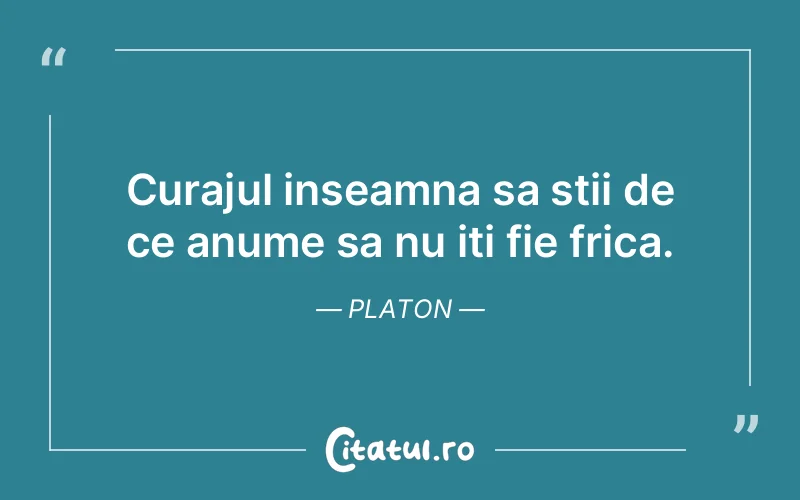 Citat Platon - citate motivationale