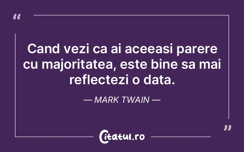 Citat Mark Twain - citate motivationale