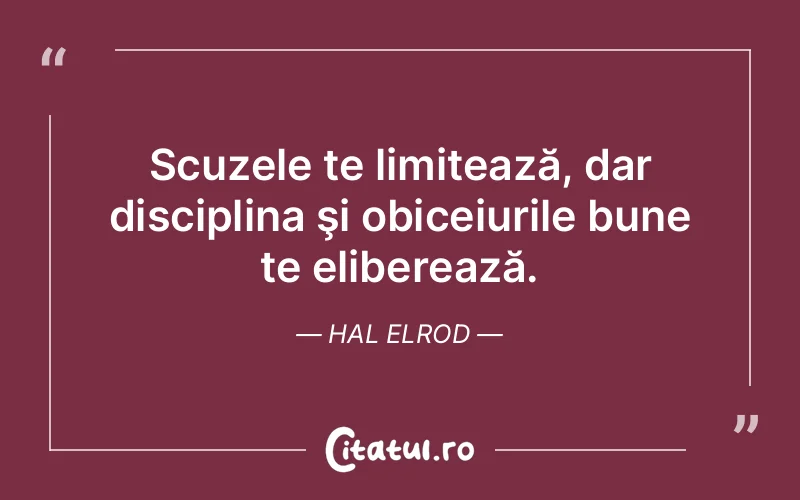 Citat Hal Elrod - citate motivationale