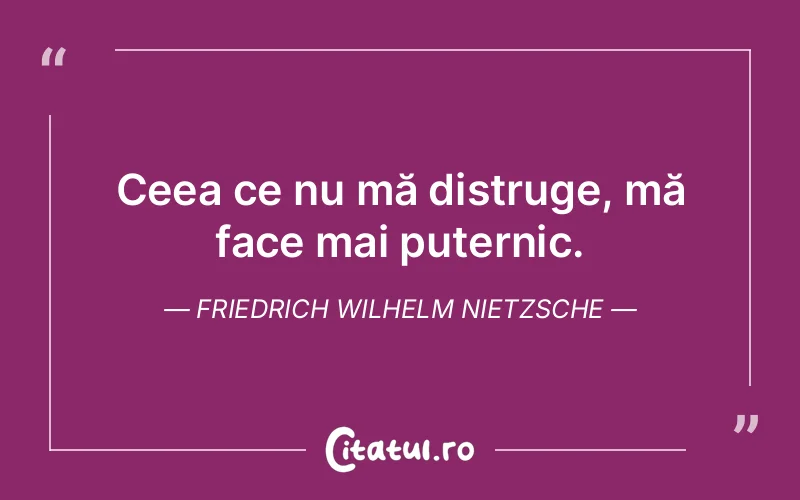 Citat Friedrich Wilhelm Nietzsche - citate motivationale