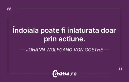 Îndoiala poate fi inlaturata doar prin ...