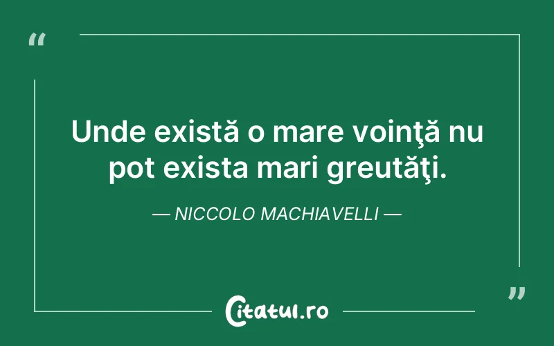 Citat Niccolo Machiavelli - citate motivationale
