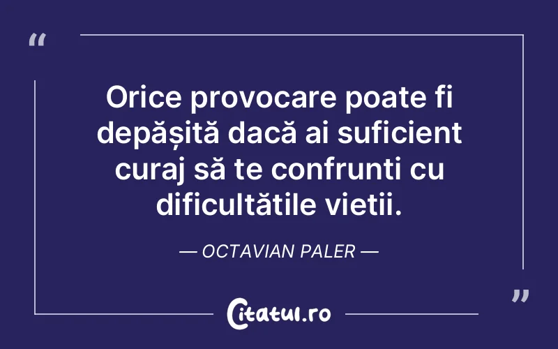 Citat Octavian Paler - citate motivationale