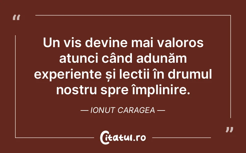 Citat Ionut Caragea - citate motivationale
