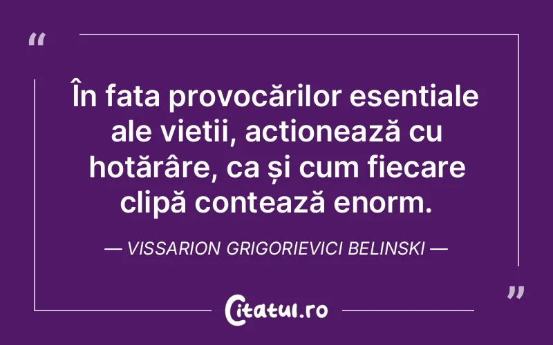 Citat Vissarion Grigorievici Belinski - citate motivationale