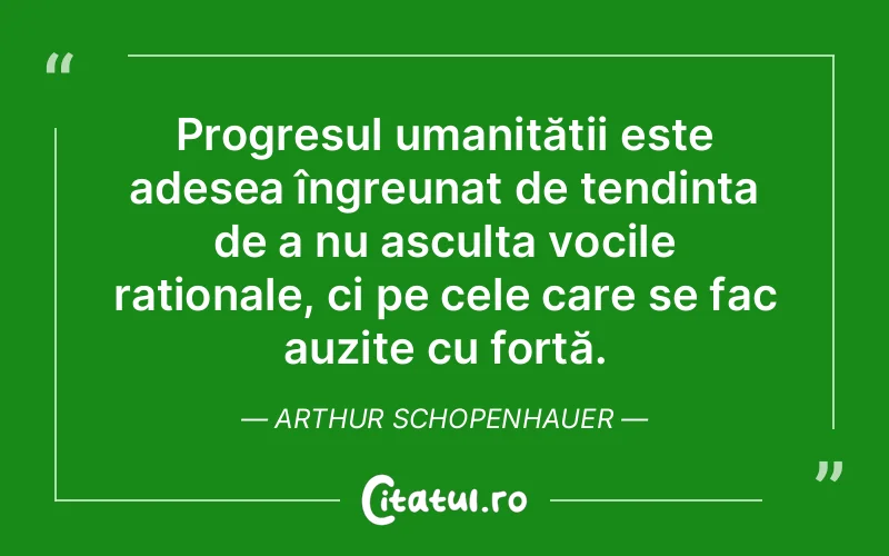 Citat Arthur Schopenhauer - citate motivationale