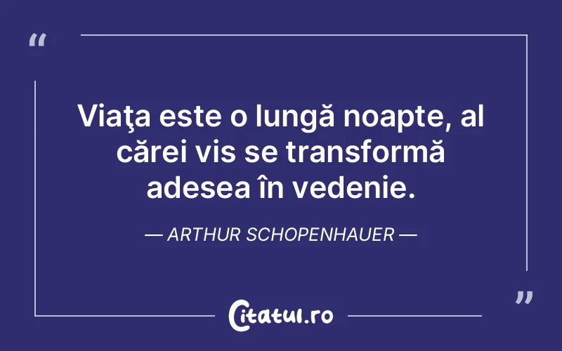 Citat Arthur Schopenhauer - citate motivationale