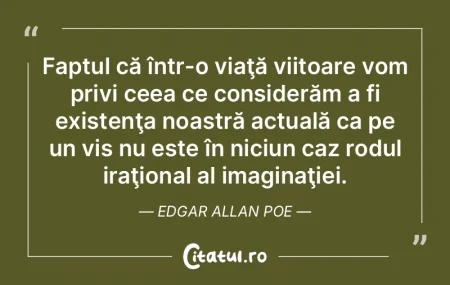 Faptul că într-o viaţă viitoare vom ... Faptul că într-o viaţă viitoare vom ...