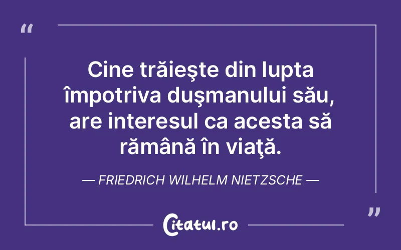 Citat Friedrich Wilhelm Nietzsche - citate motivationale