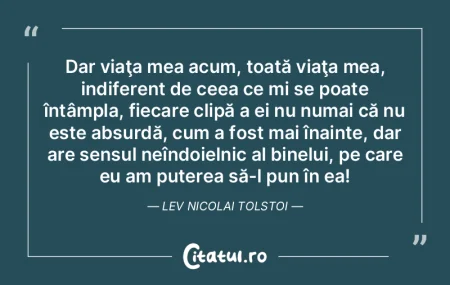 Dar viaţa mea acum, toată viaţa mea, ... Dar viaţa mea acum, toată viaţa mea, ...