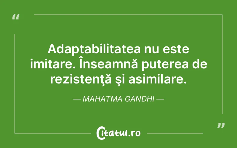 Citat Mahatma Gandhi - citate motivationale
