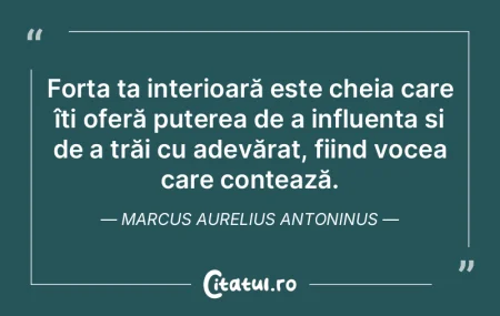 Forța ta interioară este cheia care î... Forța ta interioară este cheia care î...