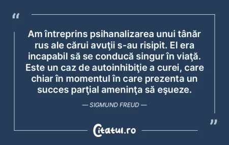 Am întreprins psihanalizarea unui tânÄ... Am întreprins psihanalizarea unui tânÄ...