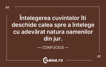 Înțelegerea cuvintelor îți deschide ...