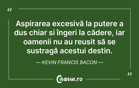 Aspirarea excesivă la putere a dus chia... Aspirarea excesivă la putere a dus chia...