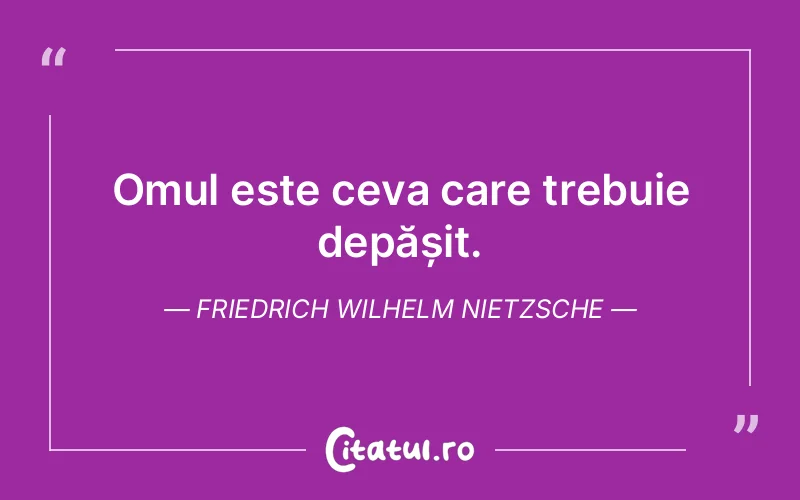 Citat Friedrich Wilhelm Nietzsche - citate motivationale