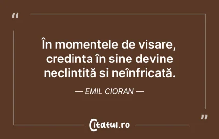 În momentele de visare, credința în s... În momentele de visare, credința în s...