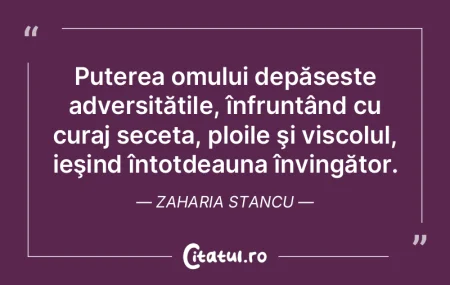 Puterea omului depășește adversităț... Puterea omului depășește adversităț...