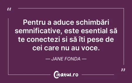 Pentru a aduce schimbări semnificative,... Pentru a aduce schimbări semnificative,...