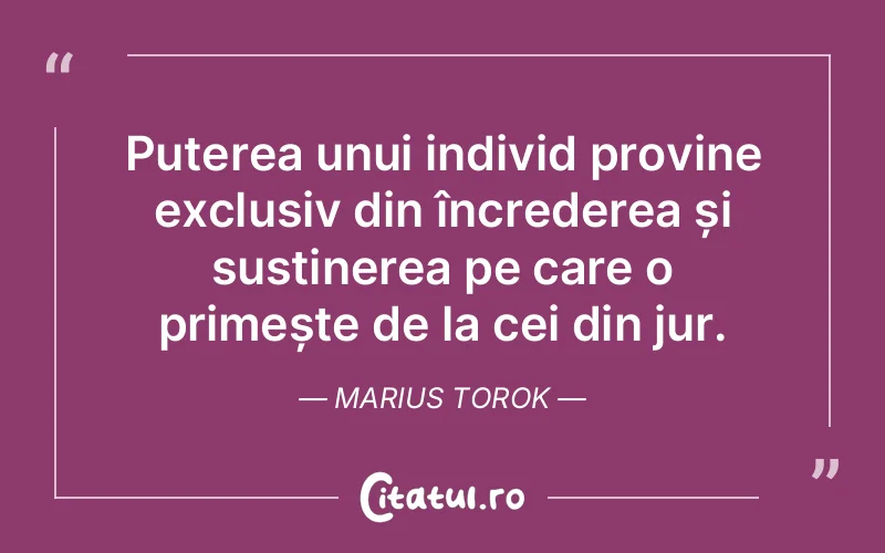 Citat Marius Torok - citate motivationale