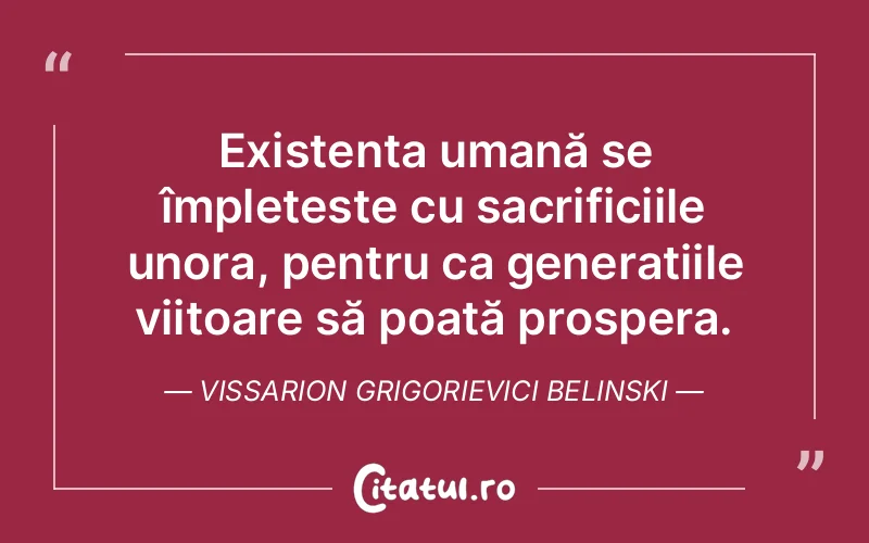 Citat Vissarion Grigorievici Belinski - citate motivationale