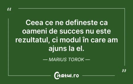 Ceea ce ne definește ca oameni de succe... Ceea ce ne definește ca oameni de succe...
