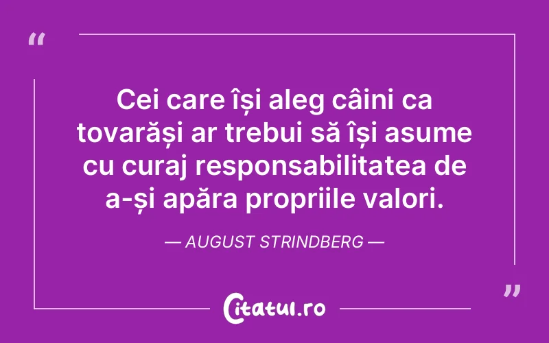 Citat August Strindberg - citate motivationale
